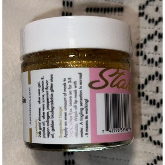 AMNH SKINCARE  Kiss The Stars 24K Gold Lip Plumping Mask - Picture 3 of 4